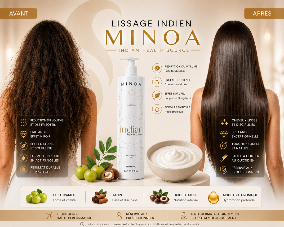 Lissage Indien Minoa - Indian Health Source 1 L