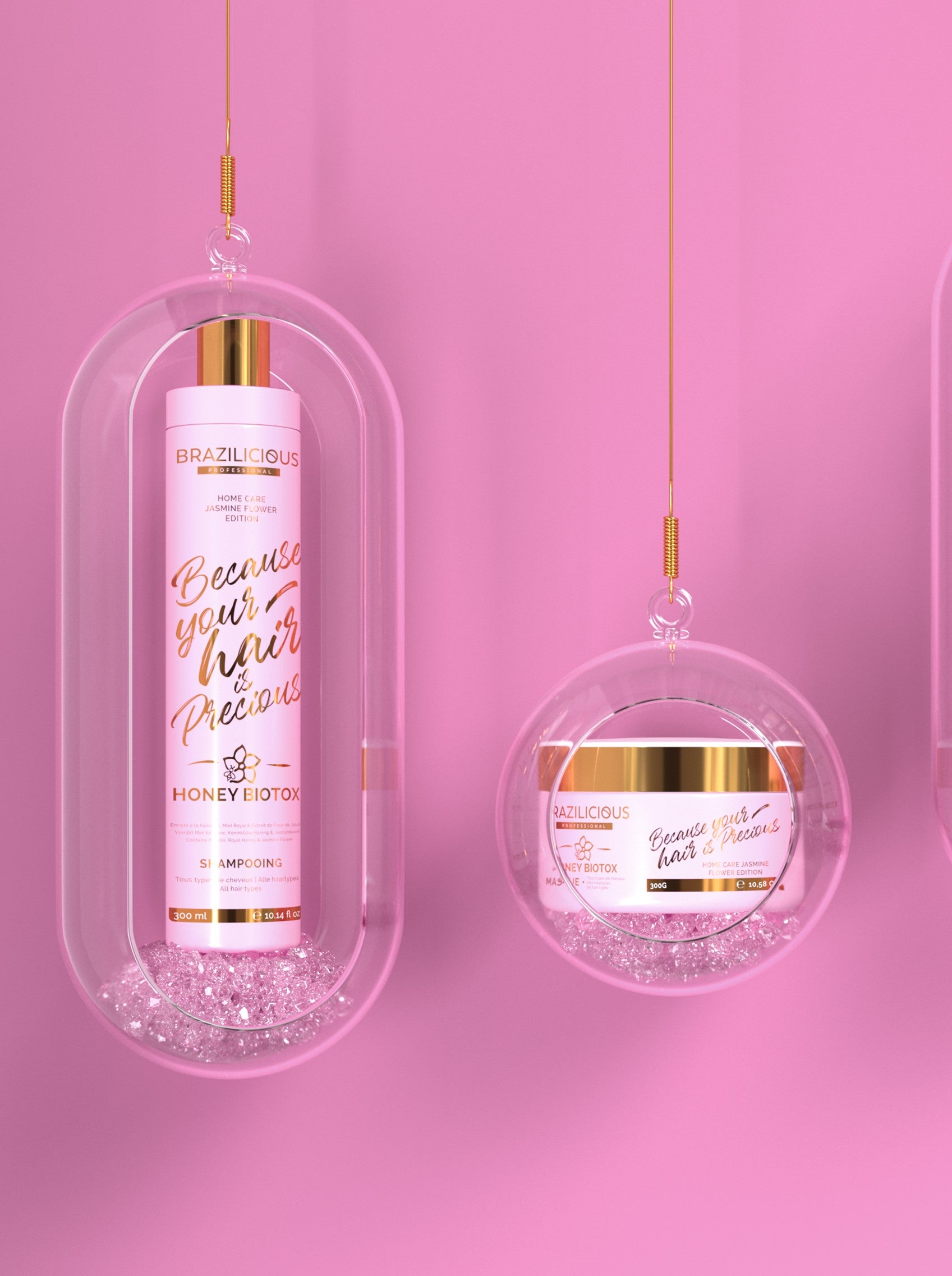 Shampoing et masque au jasmin BRAZILICIOUS  2X300ml