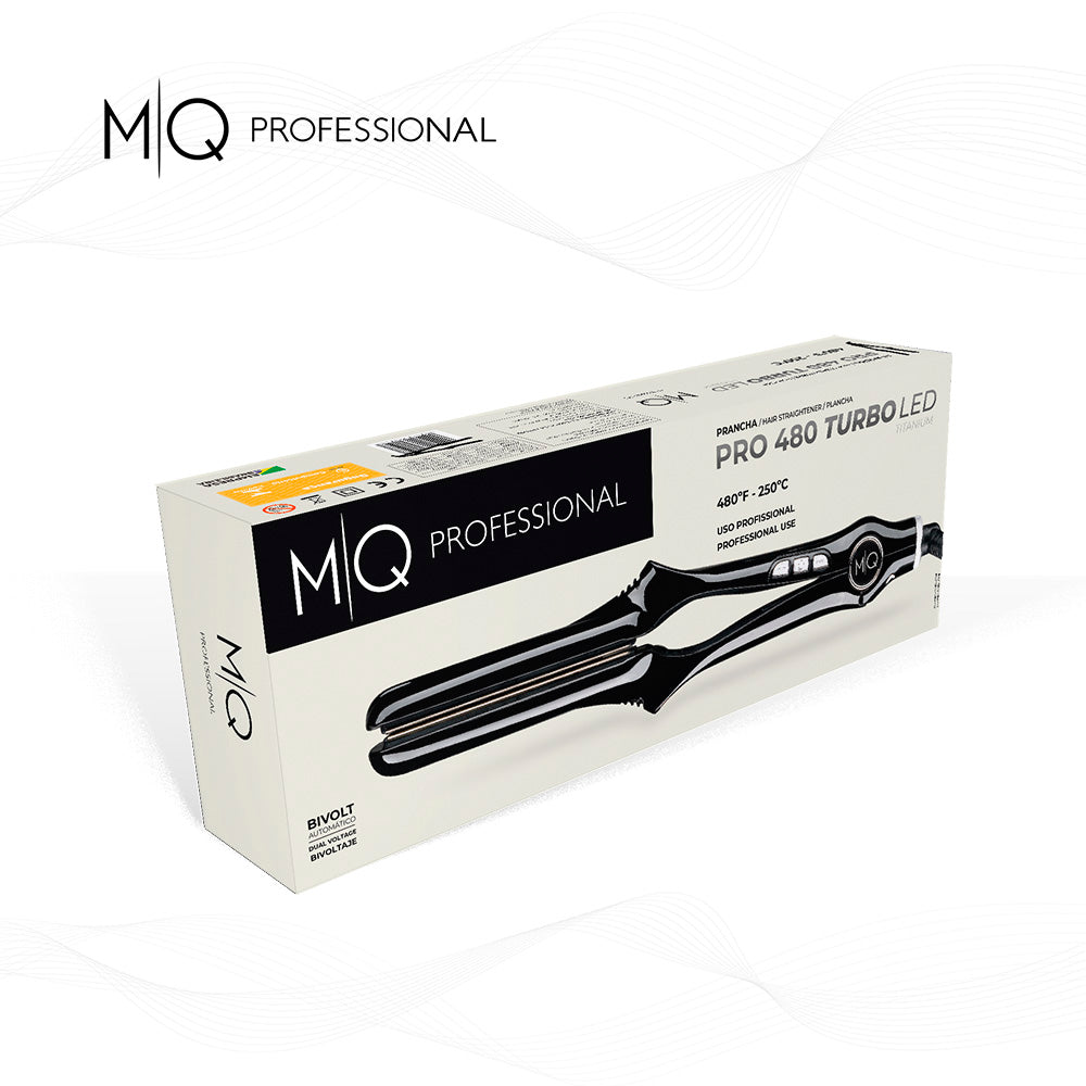 Fer à lisser MQ PRO 480 TURBO LED Professional titane - 252° C