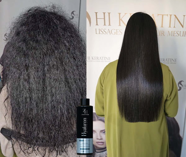 Pack Lissage Hyaluron Therapy et shampoing Zaman Hair 2x1L