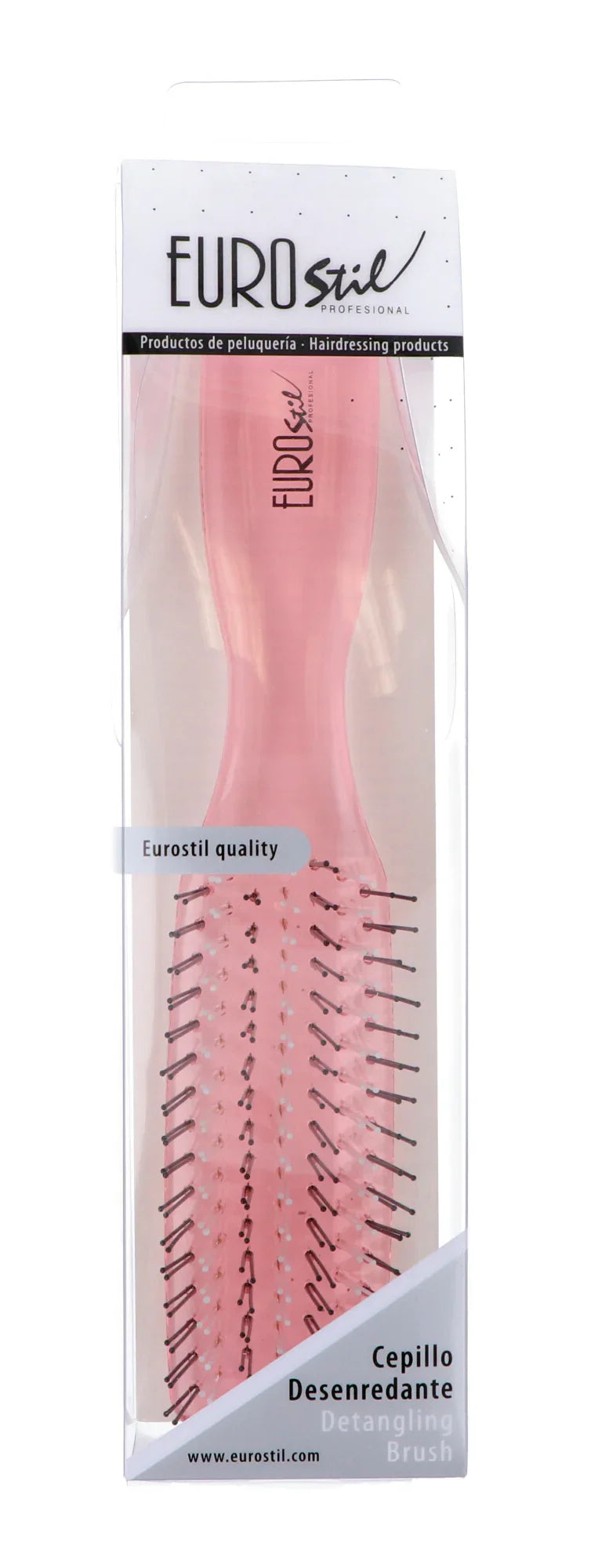 Brosse démêlante Scalp Brush Rose - Eurostil