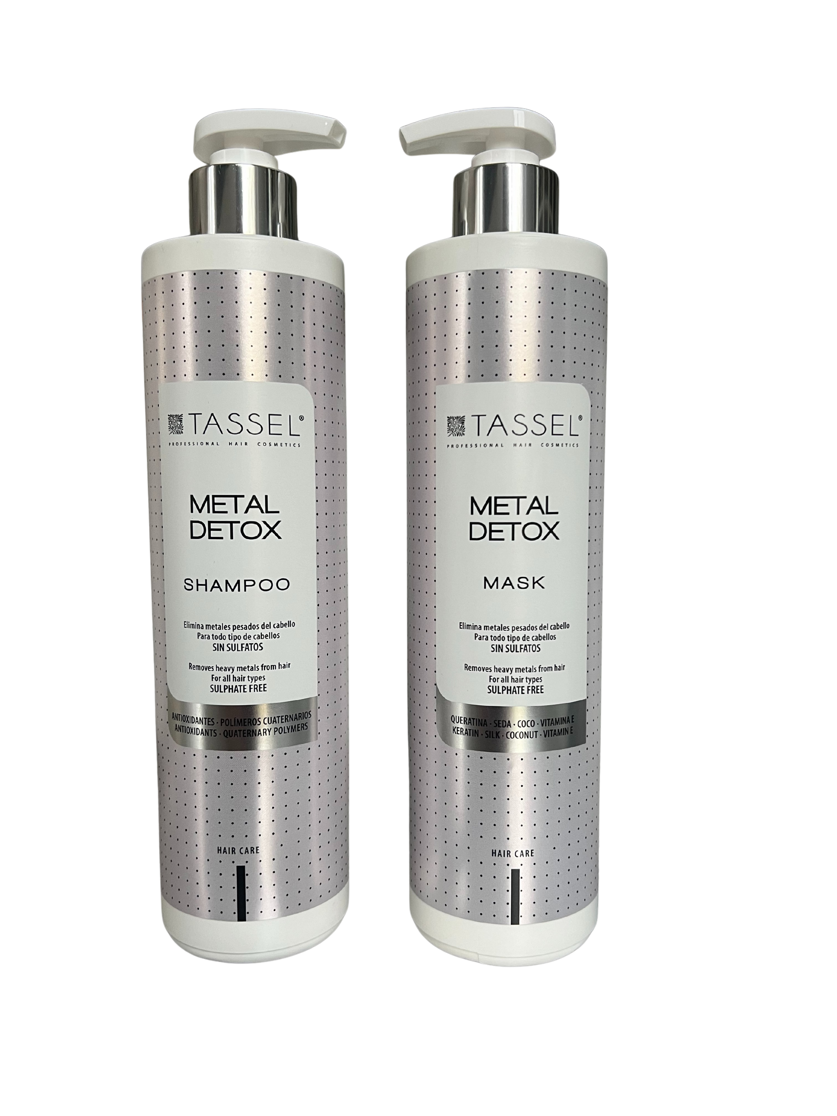 Pack shampoing et masque METAL DETOX - TASSEL 2x500ml