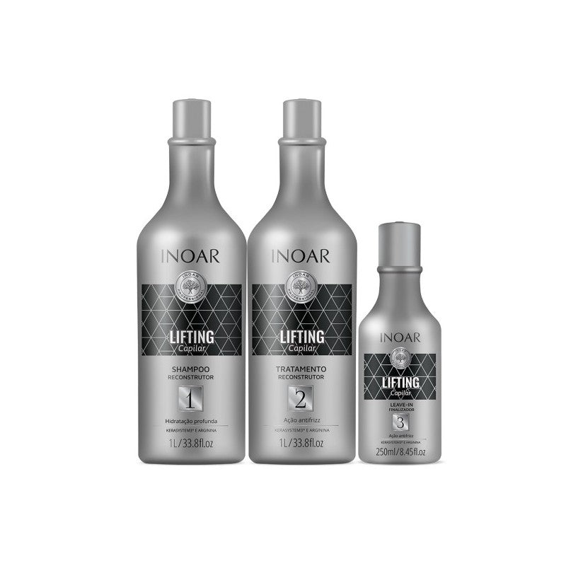 Pack Lifting capillaire INOAR - 3 produits 2x1L + 250ml