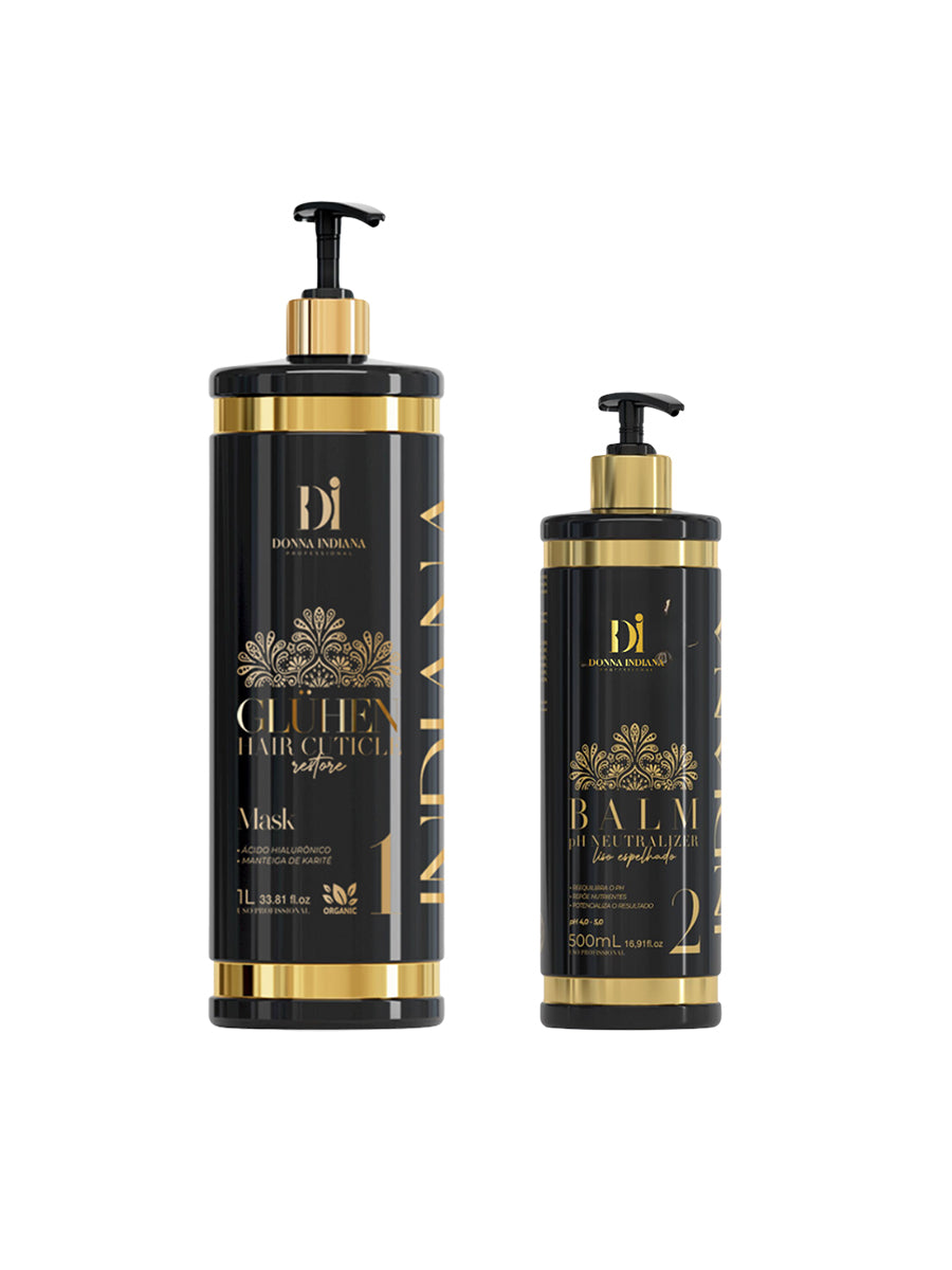 Lissage et baume indien Queen care Indiana - Donna Indian 1L +500ml