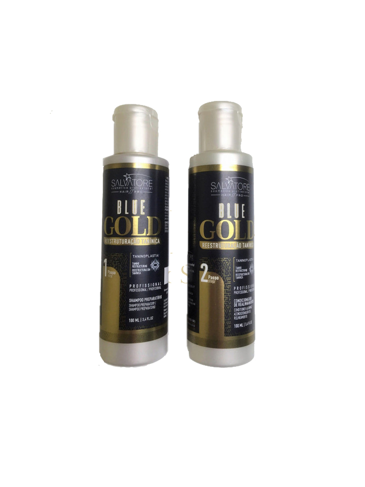 Lissage tanin BLUE GOLD RECONSTRUCTION - Salvatore 2x100ml - Shi Keratine