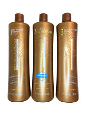 Lissage organique ECO KERATIN BRASIL CACAU - Cadiveu 3x1L - Shi Keratine