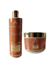 Kit d'entretien lissage nano indien - Shampoing et Masque Mahal Liss 2x500ml