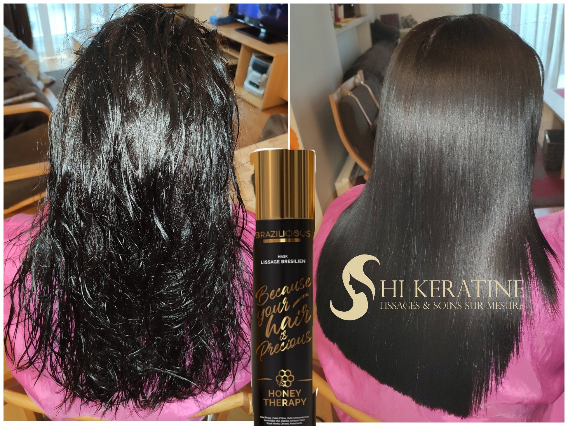Lissage brésilien HONEY THERAPY - Brazilicious 3x1L - Shi Keratine