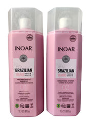 Lissage Nano Kératine - INOAR NANO PROTEIN - 2x1L